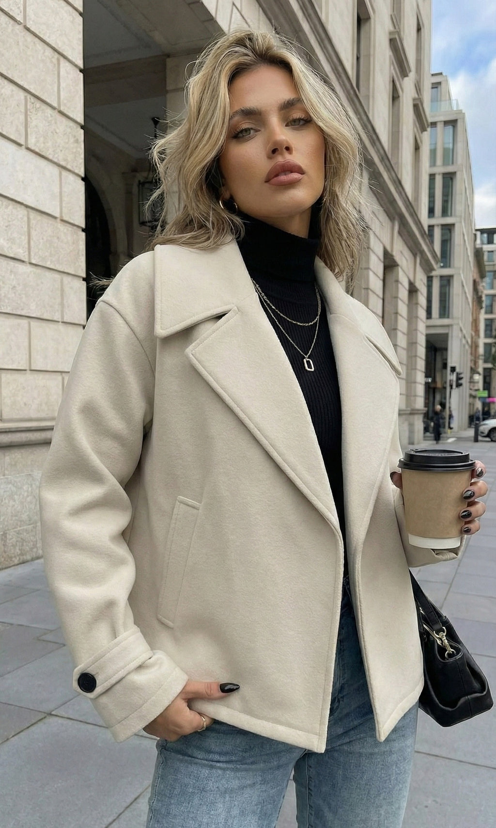 The City Chic Oversized Blazer Coat